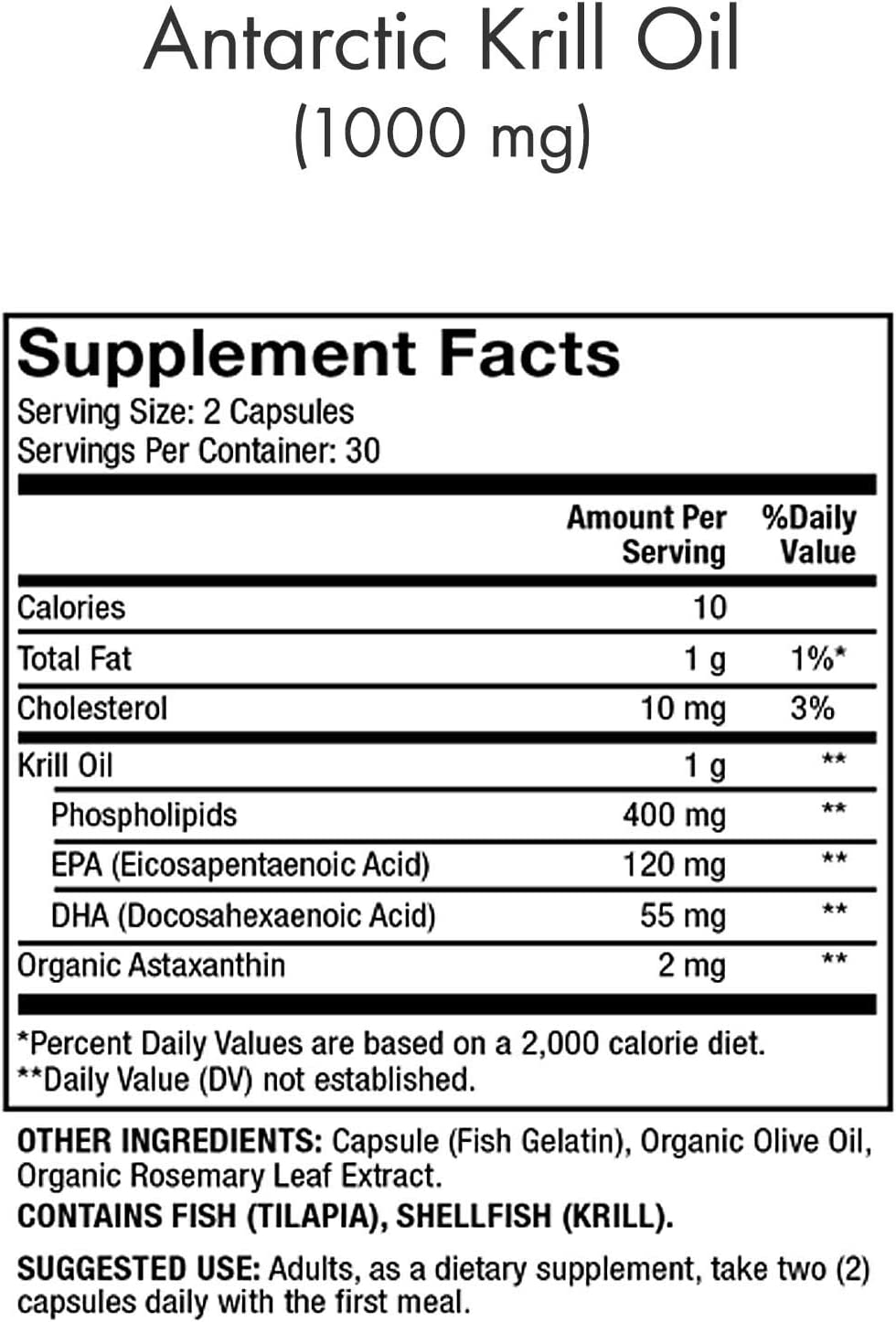 Dr. Mercola, Antarctic Krill Oil, 90 Servings (180 Capsules), Support a Healthy Heart, Overall Joint Comfort and Immune Function, MSC Certified, Non GMO, Soy-Free, Gluten Free...