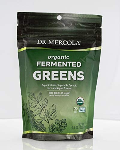 Dr. Mercola, Organic Fermented Greens, 9.5 oz (270 g), 90 Servings, Certifed Organic, Non GMO, Soy-Free and USDA Organic...