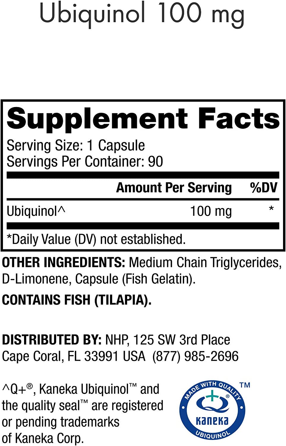 Dr. Mercola, Ubiquinol Dietary Supplement, 100 mg, 90 Servings (90 Capsules), Non GMO, Supports Overall Health and Wellness, Soy Free, Gluten Free...