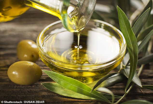 Olive oil helps skin stay hydrated while improving elasticity which prevents fine lines and wrinkles (stock image)