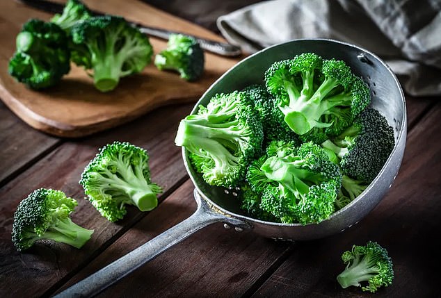 Greens vegetables have phytochemicals such as chlorophyll which protects against free radicals that cause aging (stock image)