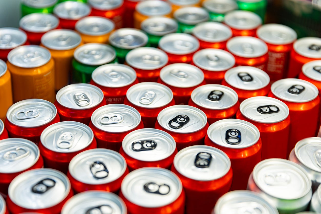 Diet soft drinks often contain artificial sweeteners and caffeine